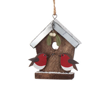 Christmas Hanging Birdhouse Decoration, 2 of 4