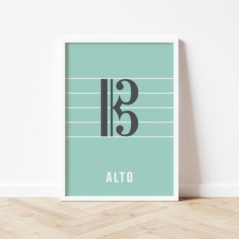 Alto Clef Print | Music Theory Poster, 10 of 10