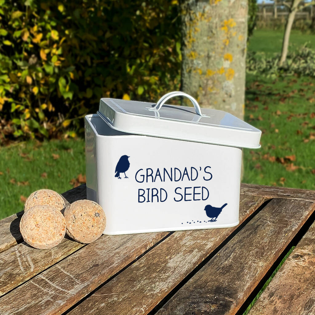 Personalised Bird Food Storage Tin, 1 of 6