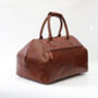 Woman's Small Leather Travel Holdall Bag, thumbnail 9 of 12