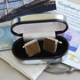 Cutty Sark Wood Sterling Silver Cufflinks, thumbnail 10 of 10