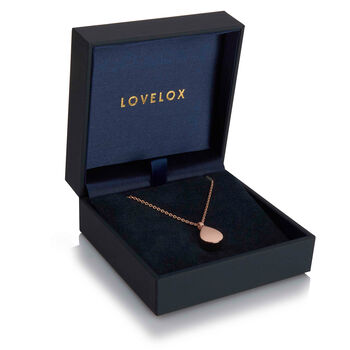 Teardrop Urn Ashes Necklace – 18 K Rose Gold Plate, 9 of 9