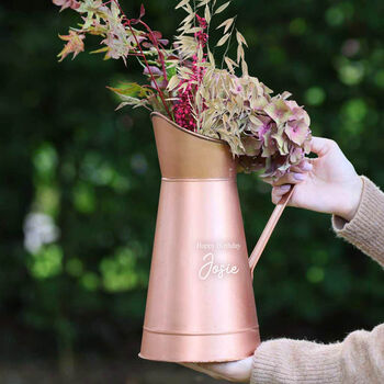 Personalised Copper Pitcher Jug Gift, 3 of 9