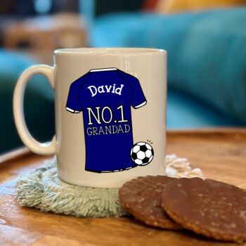Personalised No.One Relative Football Shirt Mug, 5 of 8