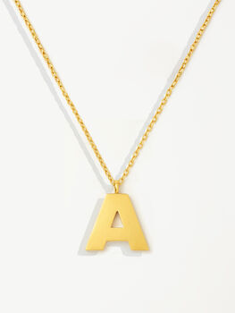 Women's Initial Necklace In 18k Gold, Christmas Jewellery Gift, 4 of 12