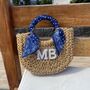 Personalised Bandana Wicker Basket Bag, thumbnail 4 of 5
