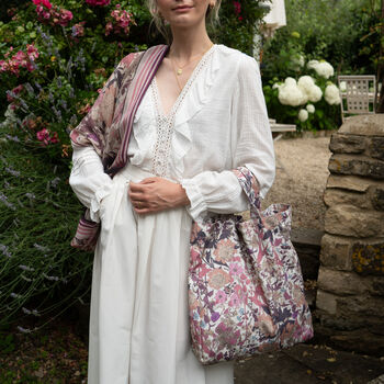 Deco Blooms Ditsy Shopping Tote Bag, 2 of 4