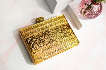 Elayna Mother Of Pearl Gold Clutch, 8 of 9