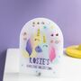 Personalised Unicorn First Earring Storage Display, thumbnail 1 of 7