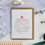 Hand Lettered Welsh Bauble Christmas Card, thumbnail 2 of 2