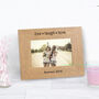 Personalised Our Grandchild Wood Picture Frame, thumbnail 3 of 4