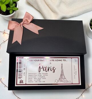 Surprise Holiday Personalised Gift Voucher Ticket, 10 of 11