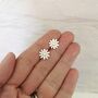 Little Aster Earrings In Silver And 18ct Gold, thumbnail 1 of 6
