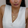 Taurus Zodiac Coin Pendant Necklace, thumbnail 1 of 4
