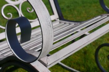 Antique Grey Garden Rocking Chair, 2 of 4
