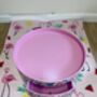 Pink And Green Floral Round Wooden Bedside Table, thumbnail 4 of 8
