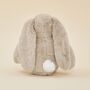 Personalised Taupe Bunny Soft Toy, thumbnail 3 of 4