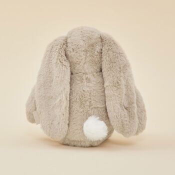 Personalised Taupe Bunny Soft Toy, 3 of 4