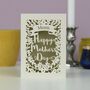 Personalised Papercut Happy Mother's Day Card, thumbnail 8 of 10