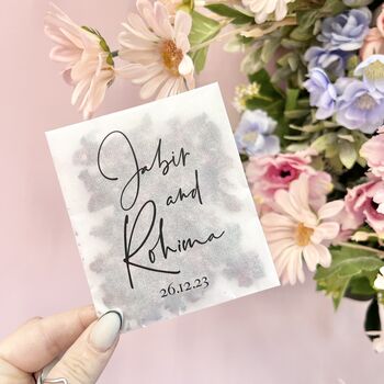 Personalised Wedding Confetti Bags + Rose Petals, 2 of 12