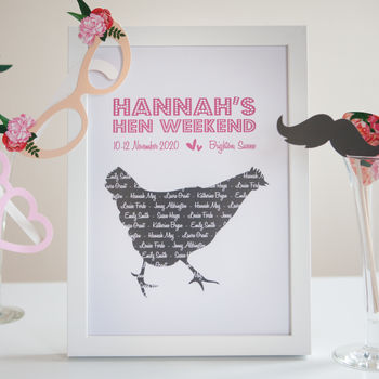 Personalised Hen Party Print, 2 of 6