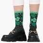 Women's Bamboo Socks Lucky Irish Shamrock, thumbnail 1 of 5