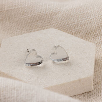 Mother's Day Acrylic Heart Stud Earrings, 3 of 4