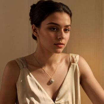 Sterling Silver Birth Flower Locket Necklace, 2 of 10