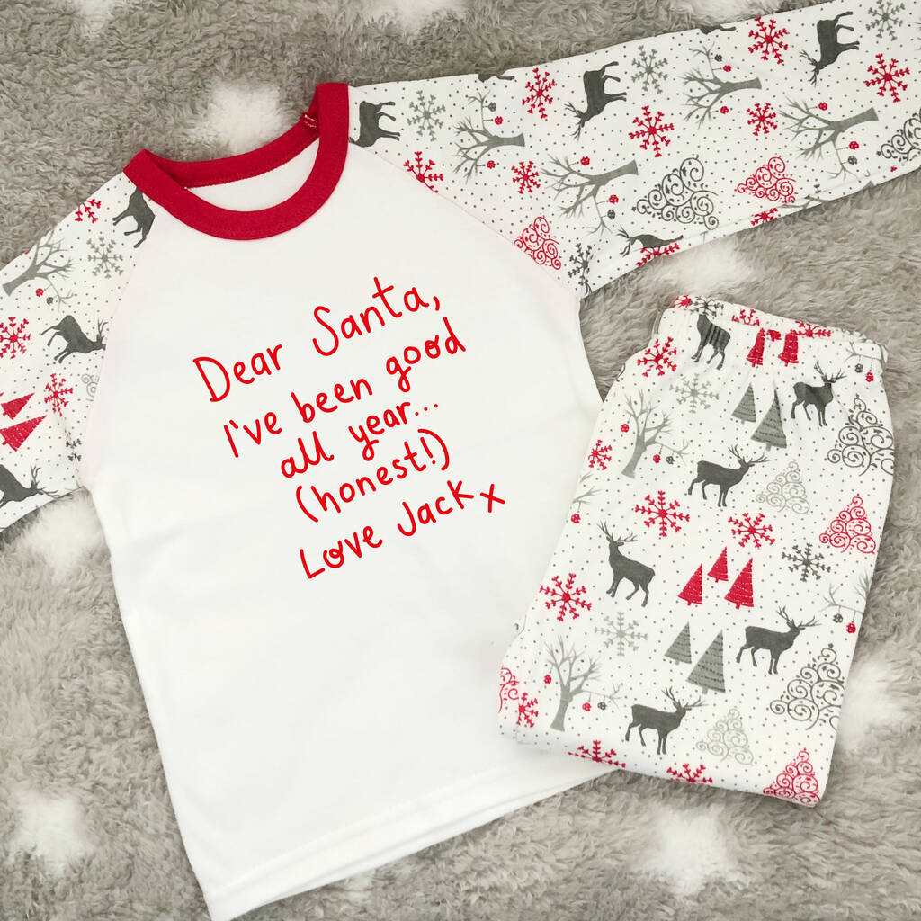 Personalised Good All Year Children's Christmas Pyjamas, 1 of 3