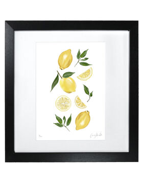 Zesty Lemon Print | Citrus Artwork For Your Home, 2 of 4