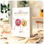 Funny Happy Birthday Sister Card, Cute Crazy Definitely Related Monsters From Brother Sis, thumbnail 4 of 4