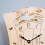 Cat Pendulum Handmade Wall Clock, thumbnail 4 of 8