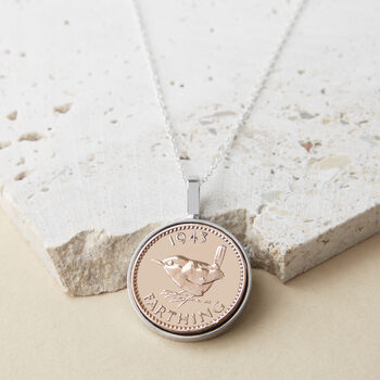 80th Birthday Farthing Coin Necklace, 2 of 12