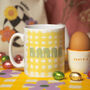 Personalised Gingham Easter Mug With Chocolate Eggs, thumbnail 2 of 3