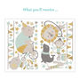 Circus Wall Sticker In Mustard And Mint, thumbnail 2 of 2