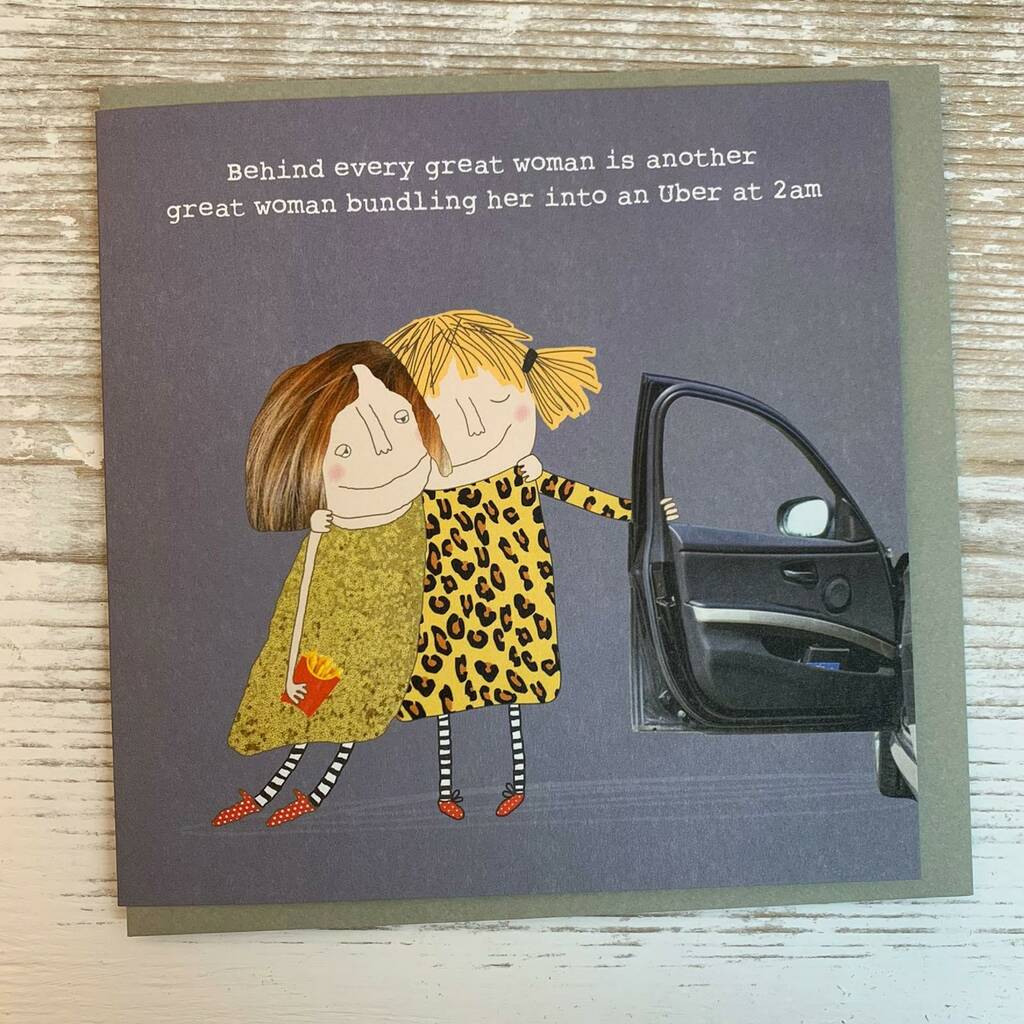 'Behind Every Great Woman…' Greetings Card