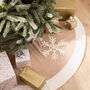 Cosy Christmas Snowflake Tree Skirt, thumbnail 1 of 4