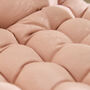 Blush Pink Padded Mattress Bench Cushion, thumbnail 3 of 5