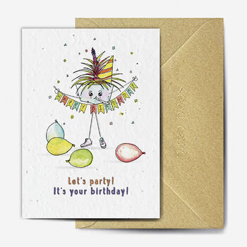 Let's Party Its Your Birthday Sed Embedded Card, 2 of 3