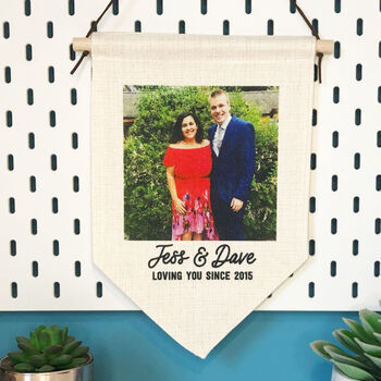 Photo Gift Banner For Couples, Anniversary, Engagement, 4 of 10