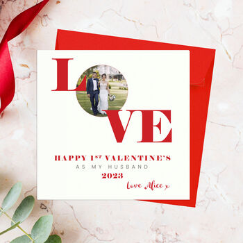 Valentines Day Love Photo Card, 4 of 6