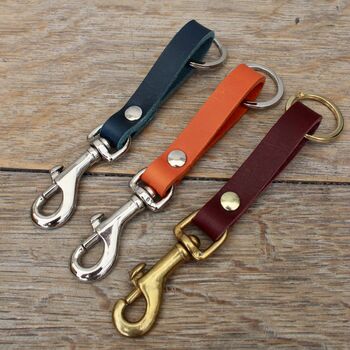 Leather Keyring With Clip, 3 of 3