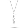 Solid Sterling Silver Personalised Name Pendant, thumbnail 5 of 5