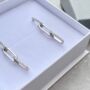 Link Chain Earrings In Gold And Silver, thumbnail 4 of 8