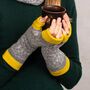Knitted Fair Isle Wrist Warmers With Thumbs Brights, thumbnail 8 of 8