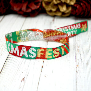 Xmas Fest Christmas Party Festival Wristbands, 6 of 8
