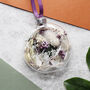 Engagement Floral Glass Bauble Hanging Decoration, thumbnail 6 of 12