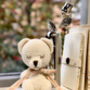 Personalised Hand Knitted Christening Bear, thumbnail 9 of 12