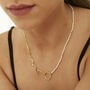 Baroque Pearl Sterling Silver Link Chain Necklace, thumbnail 2 of 11