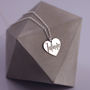 Bespoke Name Necklace On Sterling Silver Heart, thumbnail 5 of 12
